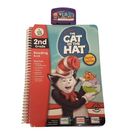 Leap Frog Dr. Suess The Cat in the Hat 2nd Grade Reading Book Leap Pad Cartridge - Picture 1 of 4